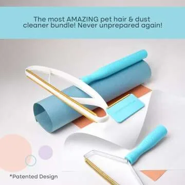 Uproot Clean Fur-Nado Survival Kit - Uproot Cleaner Pro Pet Hair Remover + Mini & Max Variants - Pet Hair Removers and Carpet Scraper - Easy Cat Hair Remover & Dog Hair Remover Bundle!