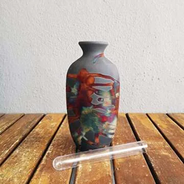 RAAQUU Koban Raku Ceramic Vase - Stunning Decorative Piece