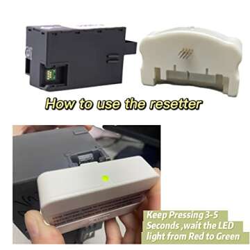 Goprint T3661 Maintenance Ink Tank Chip Resetter Waste Box for XP-15000 XP-6000 XP-6100 XP-6001 XP-6005 XP-8500 XP-8600 XP-970 XP-15050