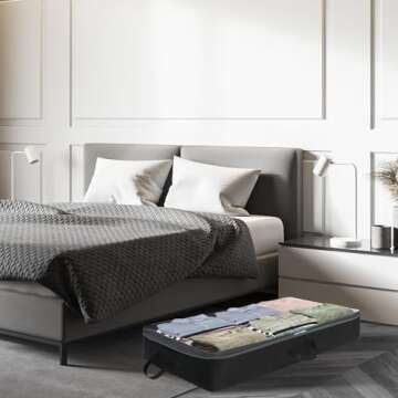 Simple Houseware Under Bed Storage Bins 2 Pack