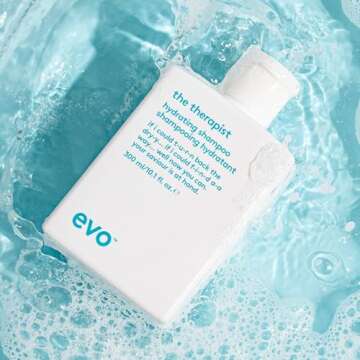 EVO The Therapist Hydrating Shampoo - Hydrates, Strengthen and Softens Whilst Improving Shine - Protects Colour Treated Hair, Helps to Detangle - 300ml / 10.1fl.oz
