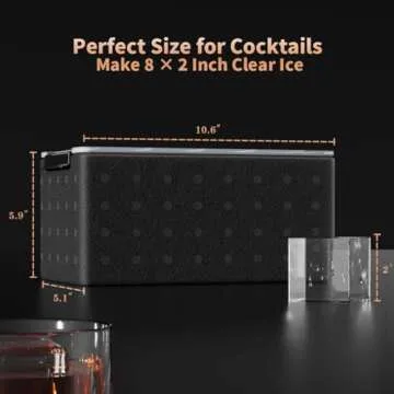 2-Inch Clear Ice Cube Maker for Whiskey Enthusiasts