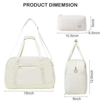 LONG VACATION Women's Travel Duffel Bag for Gym and Travel