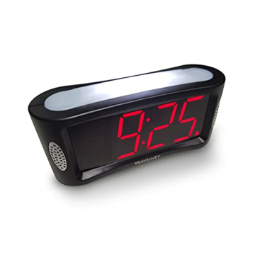 Travelwey Large LED Digital Alarm Clock with Night Light & Battery Backup