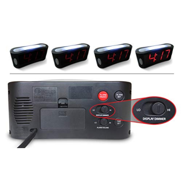 Travelwey Large LED Digital Alarm Clock with Night Light