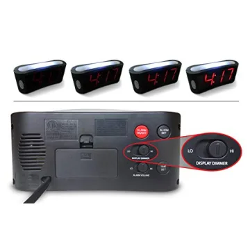 Travelwey Large LED Digital Alarm Clock with Night Light