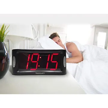 Travelwey Large LED Digital Alarm Clock with Night Light