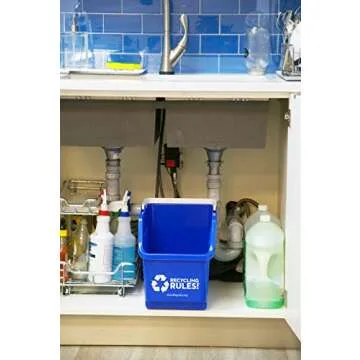 Eco-Friendly 6 Gallon Stackable Recycling Bins