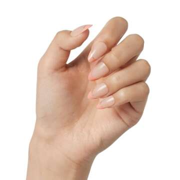 KISS, Press-On Nails, Nail glue included, 'clatant', Medium Size, Almond Shape, Includes 28 Nails, 2g Glue, 1 Manicure Stick, 1 Mini file