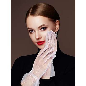 Elegant Boao Women Lace Gloves for Weddings & Tea Parties
