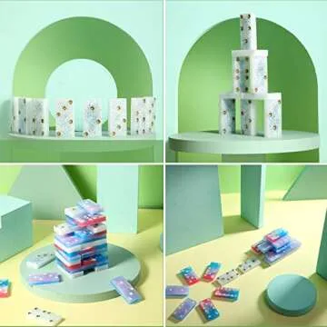 3 Sets of Flexible Domino Resin Molds for DIY Crafting