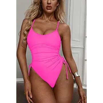 Viottiset High Cut One Piece Swimsuit for Women