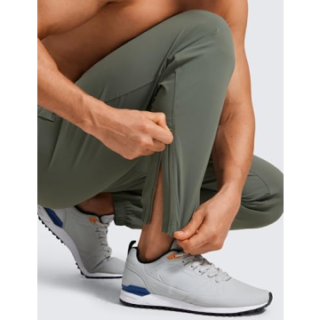 CRZ YOGA Lightweight Joggers with Ankle Zippers