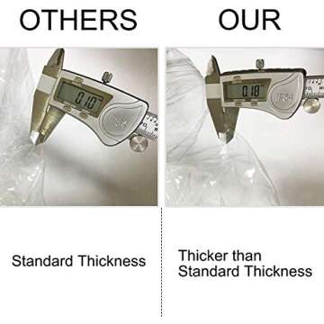 KEBE Clear Thicker Couch Cover for Pets, Heavy Duty Waterproof Plastic Shield Cat Scratch Sofa Cover for Protection Against Cat Dog Clawing, Sofa Slipover for Storage and Moving