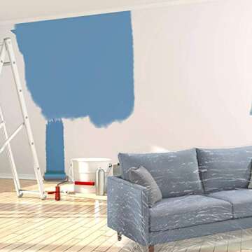 KEBE Clear Thicker Couch Cover for Pets, Heavy Duty Waterproof Plastic Shield Cat Scratch Sofa Cover for Protection Against Cat Dog Clawing, Sofa Slipover for Storage and Moving