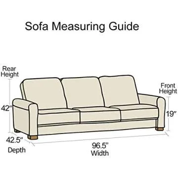 KEBE Clear Thicker Couch Cover for Pets, Heavy Duty Waterproof Plastic Shield Cat Scratch Sofa Cover for Protection Against Cat Dog Clawing, Sofa Slipover for Storage and Moving