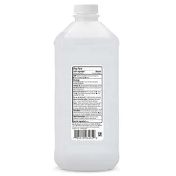 Amazon Basics 91% Isopropyl Alcohol First Aid Antiseptic, Unscented 32 Fl Oz (Pack of 1) (Previously Solimo)