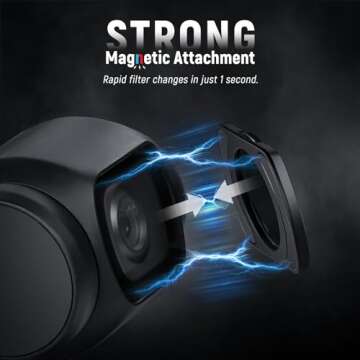 NEEWER HD CPL ND16 ND64 ND256 Filter Kit Compatible with DJI OSMO Pocket 3 Creator Combo Accessories Magnetic Action Camera Neutral Density Polarising Filter Optical Glass Aluminum Frame