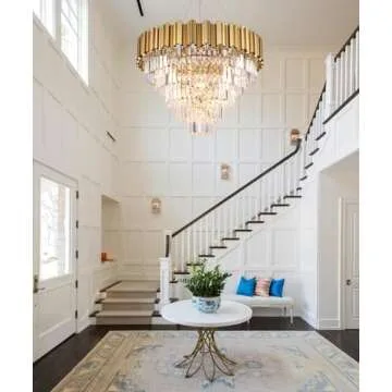 Stunning Akeelighting Gold Modern Chandelier for Home