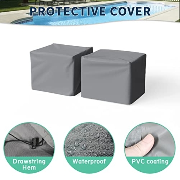 Amopatio Oversized Aluminum Patio Chairs with Cushions