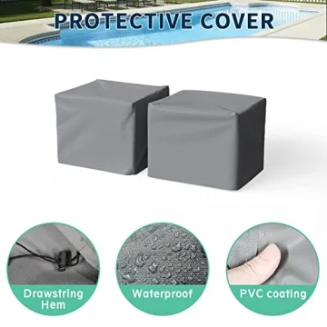 Amopatio Oversized Aluminum Patio Chairs with Cushions