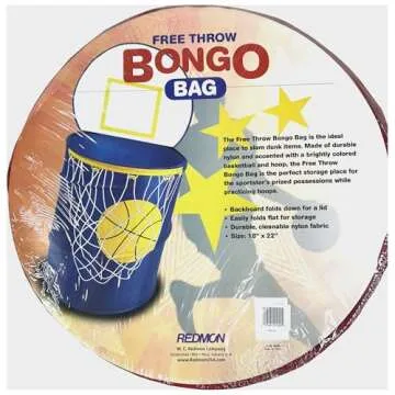 RedmonUSA Bongo Buddy-Basketball pop up hampers, Red, 6085RD