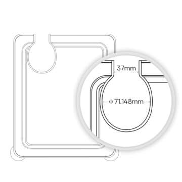 EVERIE Sous Vide Container with Universal Silicone Lid and Sous Vide Rack and Container Sleeve Compa...