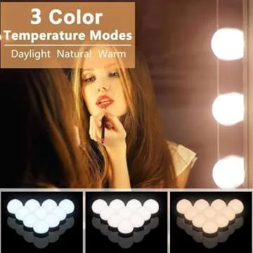 Pretmess Vanity Lights for Mirrors - Adjustable Brightness & Color