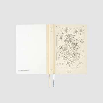Hobonichi Techo 2024 A5 Planner with Botanical Art