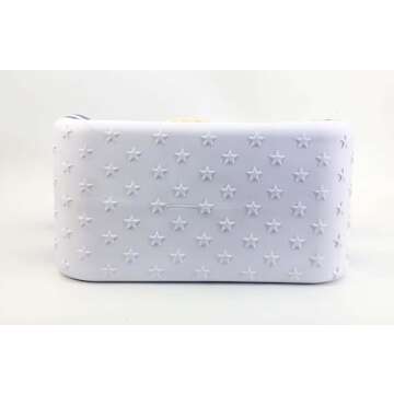 COJU Rubber Tote Bag Waterproof Large Tote Bag for Beach Poolside Travel (Beige)