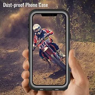 Transy Waterproof iPhone 13 Pro Max Case - Full Body Protection Case for iPhone 13 Pro Max 6.7 inch Waterproof Shockproof Dustproof Phone Case with Built in Screen Protector (Black)