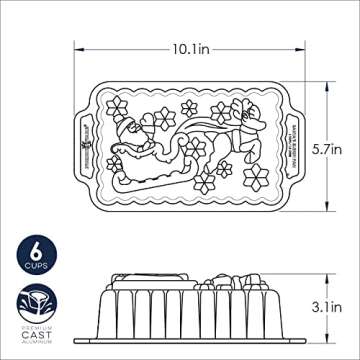 Nordic Ware Santa's Sleigh Loaf Pan for Holiday Baking