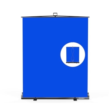 RAUBAY 59.8x82.7in Blue Screen Backdrop for Creators