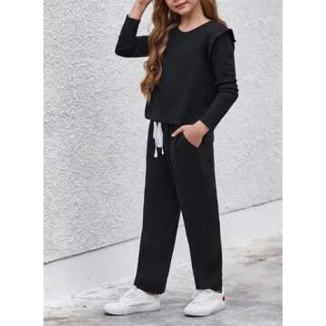 DOKOTOO KIDS Girl's Fashion Pants Set Stylish & Comfortable