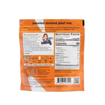Jamie Geller Jeweled Almond Pilaf Mix | 2 Pack, 5 oz bag (142g) | OU KOSHER PAREVE | Seasonings for ...
