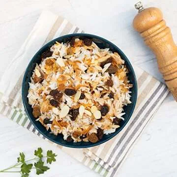 Jamie Geller Jeweled Almond Pilaf Mix | 2 Pack, 5 oz bag (142g) | OU KOSHER PAREVE | Seasonings for Rice and other Grains