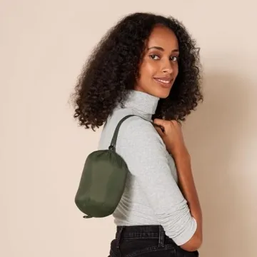 Packable Lightweight Women’s Olive Puffer Jacket