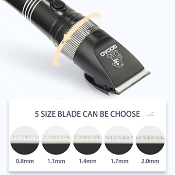 GOOAD Cordless Quiet Dog Clippers Thick Coats Grooming