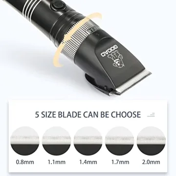 GOOAD Cordless Quiet Dog Clippers Thick Coats Grooming