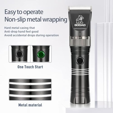 GOOAD Cordless Quiet Dog Clippers Thick Coats Grooming