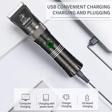 GOOAD Cordless Quiet Dog Clippers Thick Coats Grooming