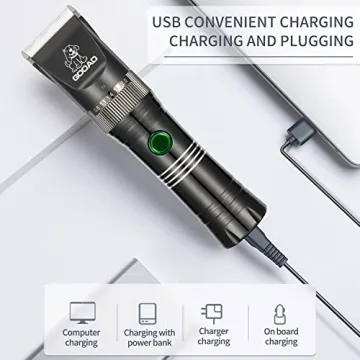 GOOAD Cordless Quiet Dog Clippers Thick Coats Grooming