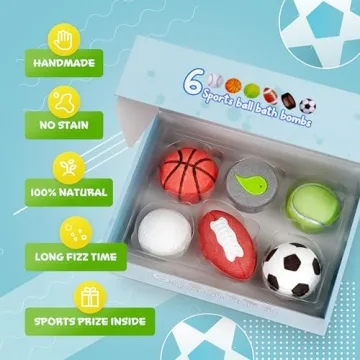 Bathletes Sporty Kids Bath Bombs - Fun & Relaxing Bath Toys