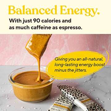 Verb Salted Peanut Butter Caffeinated Energy Bars - 90-Calorie Low Sugar Energy Bar - Delicious Nutrition Bars - Vegan Snacks - Gluten Free Breakfast Bars with Organic Green Tea, 22g (Pack of 12)