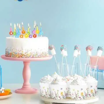 Colorful Spring Wildflower Baking Cups for Cupcakes