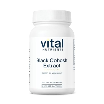 Vital Nutrients Black Cohosh 250mg - Vegan Menopause & PMS Relief
