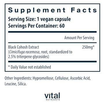 Vegan Black Cohosh Extract for Menopause & PMS Relief