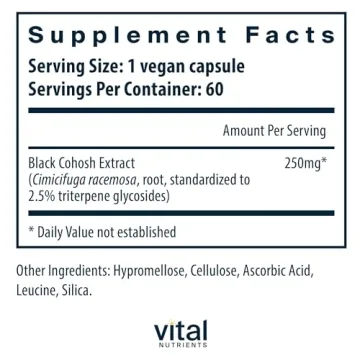 Vegan Black Cohosh Extract for Menopause & PMS Relief