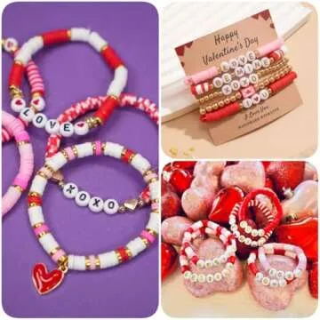 Friendship Bracelet Kit with 14000 Colorful Clay Beads