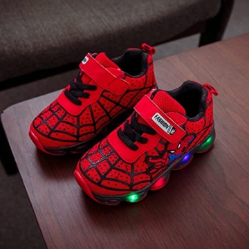 Light Up Sneakers for Toddlers - RAYCHY Red Shoes
